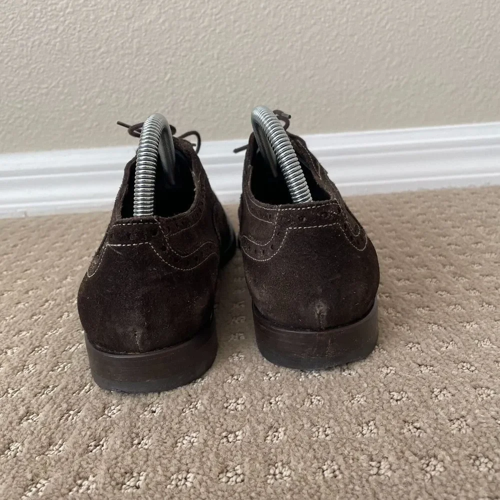 Paul Smith London Brogued Dip-Dyed Suede Oxford‎ Dress Shoes Men US 7.5 $525